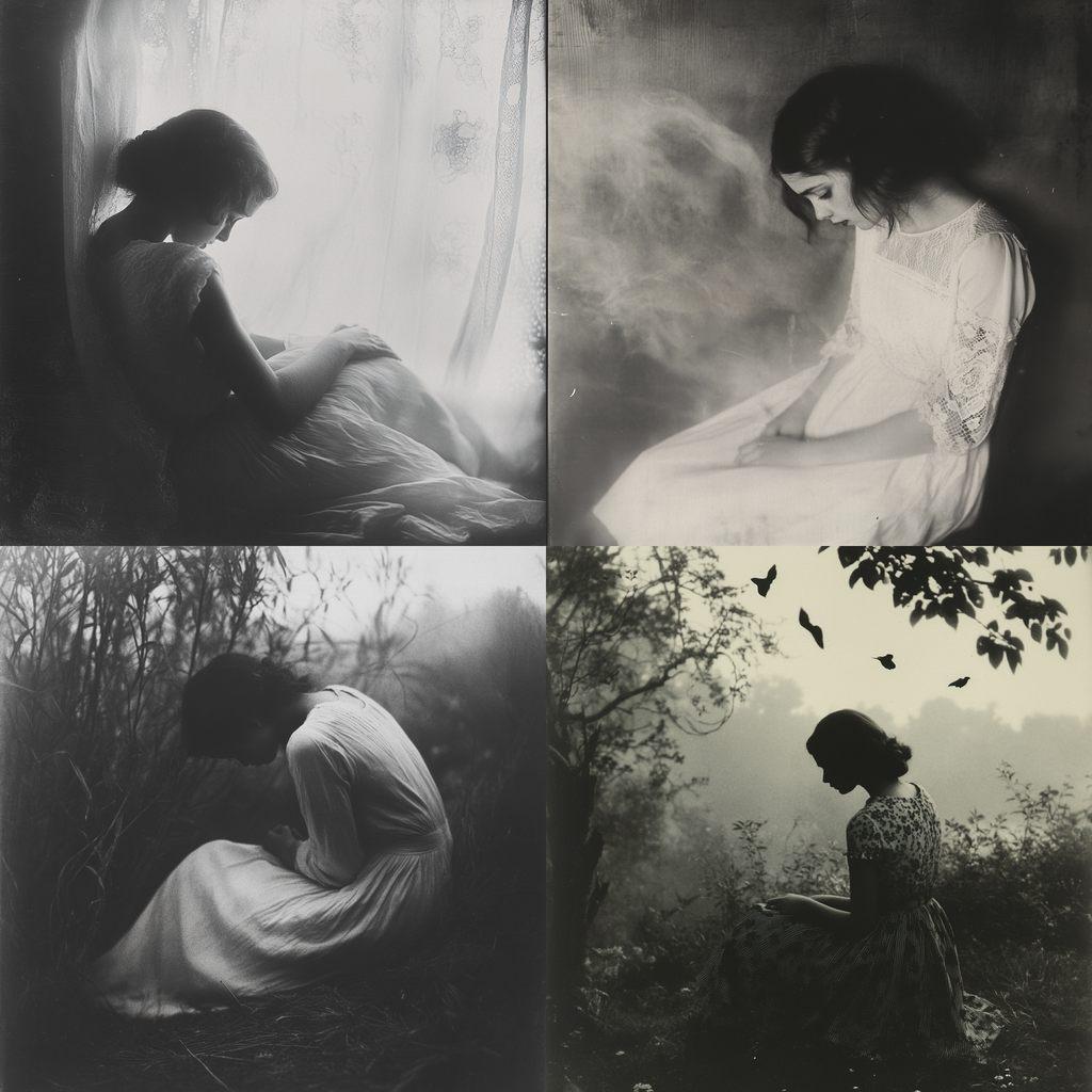 Nell Dorr style, Midjourney V6.1, render 1 of 4