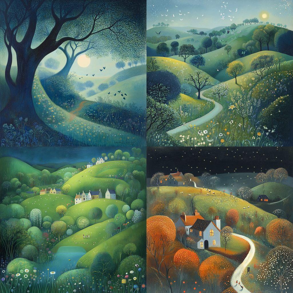 Nicholas Hely Hutchinson style, Midjourney V6.1, render 1 of 4