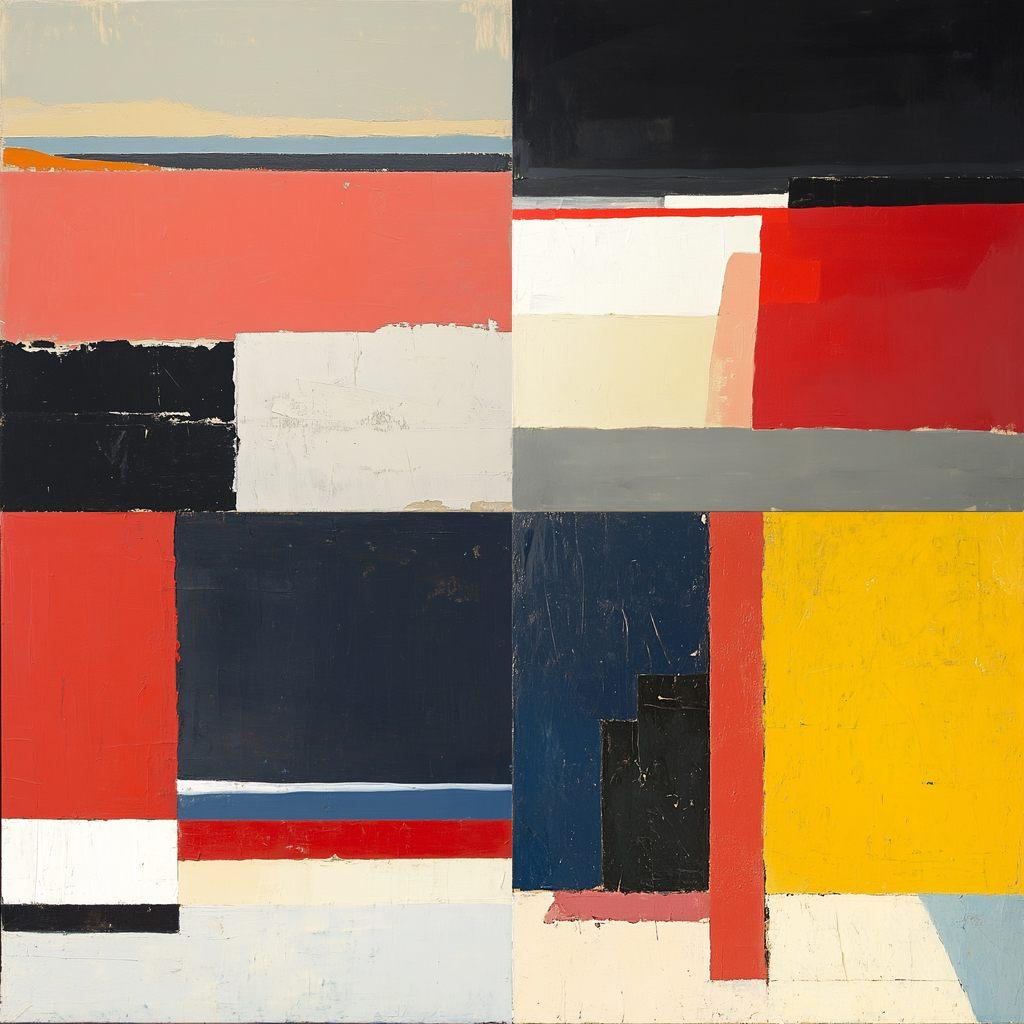 Nicolas de Stael style, Midjourney V6.1, render 1 of 4
