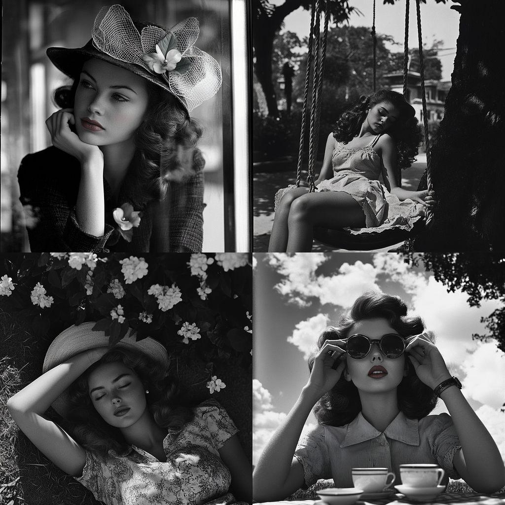 Nina Leen style, Midjourney V6.1, render 1 of 4