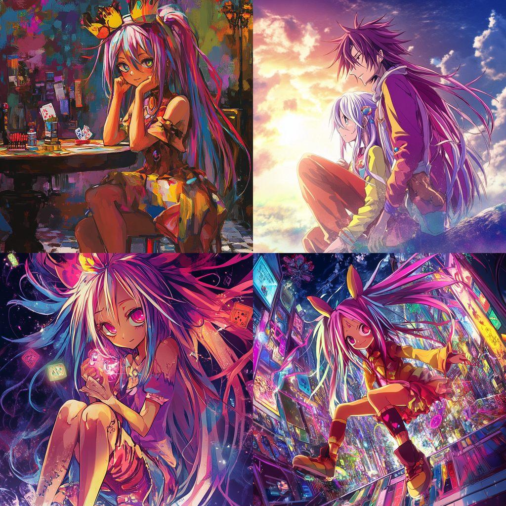 No Game No Life style, Midjourney V6.1, render 1 of 4