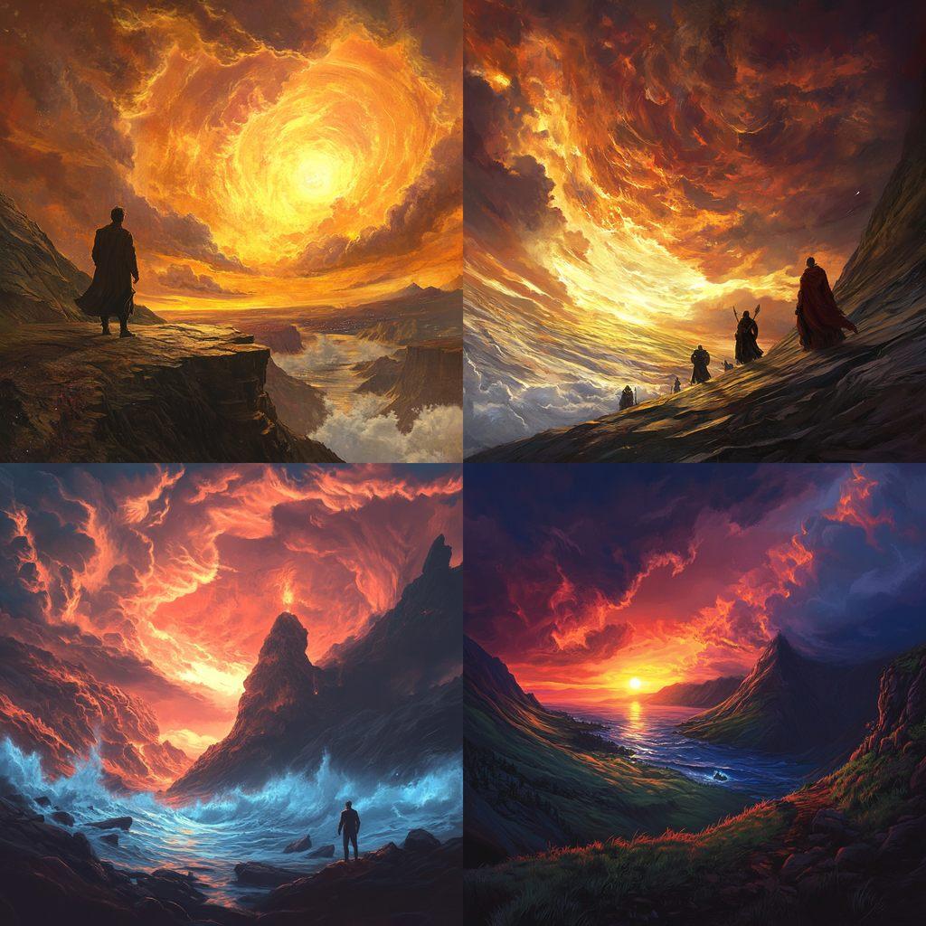 Noah Bradley style, Midjourney V6.1, render 1 of 4
