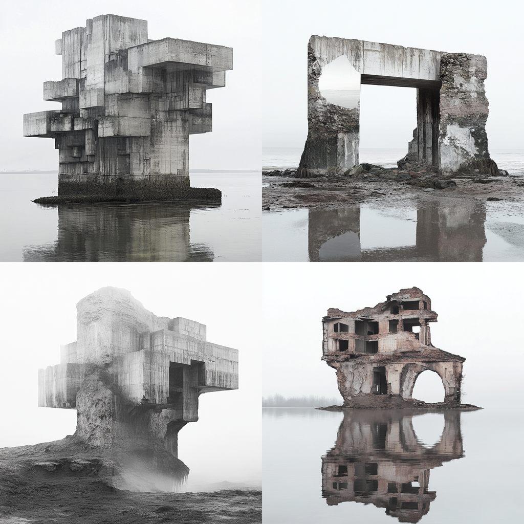 Noemie Goudal style, Midjourney V6.1, render 1 of 4