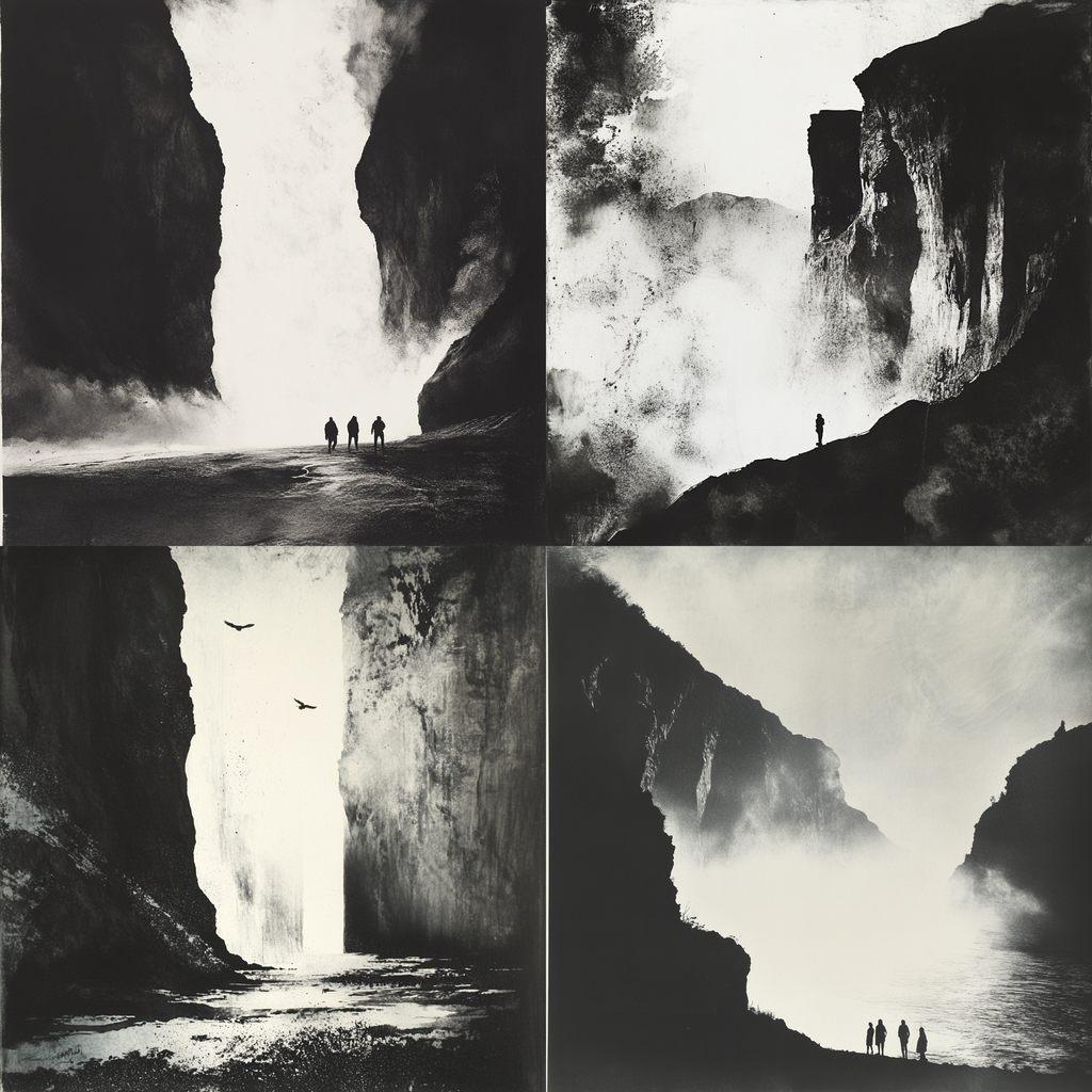 Norman Ackroyd style, Midjourney V6.1, render 1 of 4