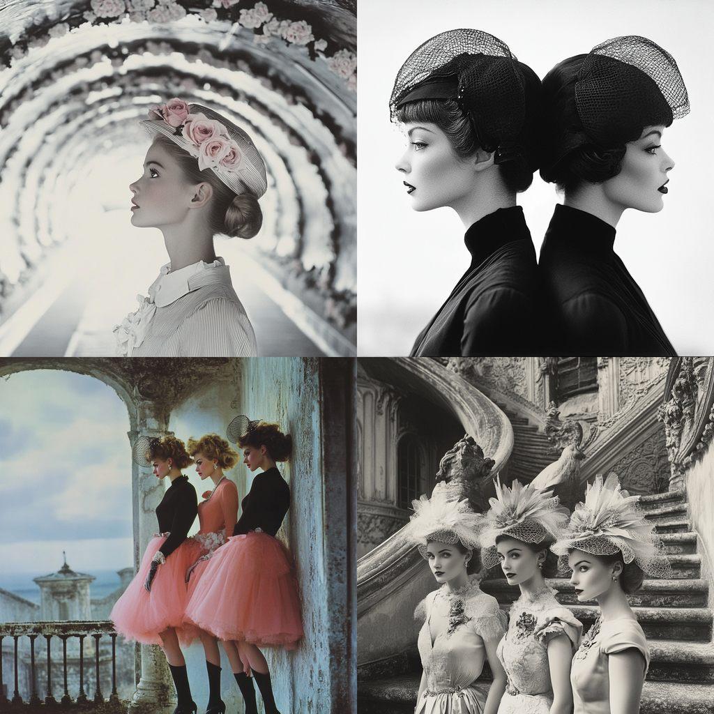 Norman Parkinson style, Midjourney V6.1, render 1 of 4