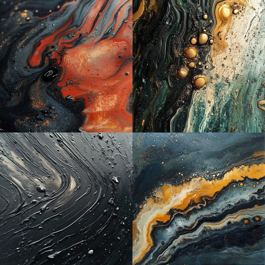 Oily texture style, Midjourney V6.1, render 1 of 4
