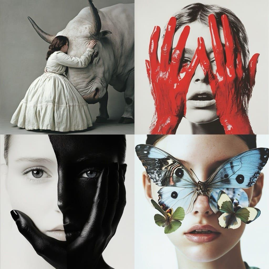 Oliviero Toscani style, Midjourney V6.1, render 1 of 4