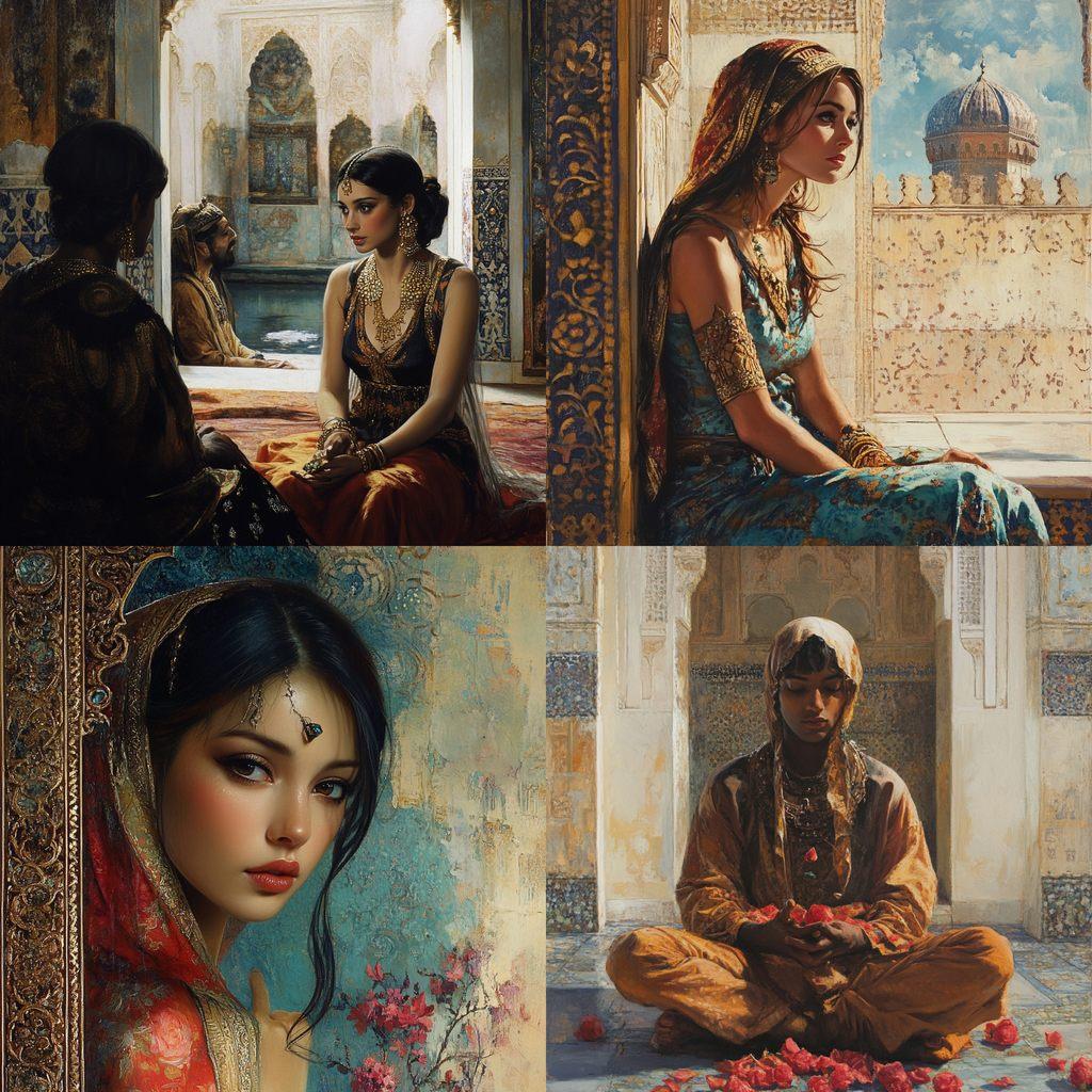 Orientalism style, Midjourney V6.1, render 1 of 4