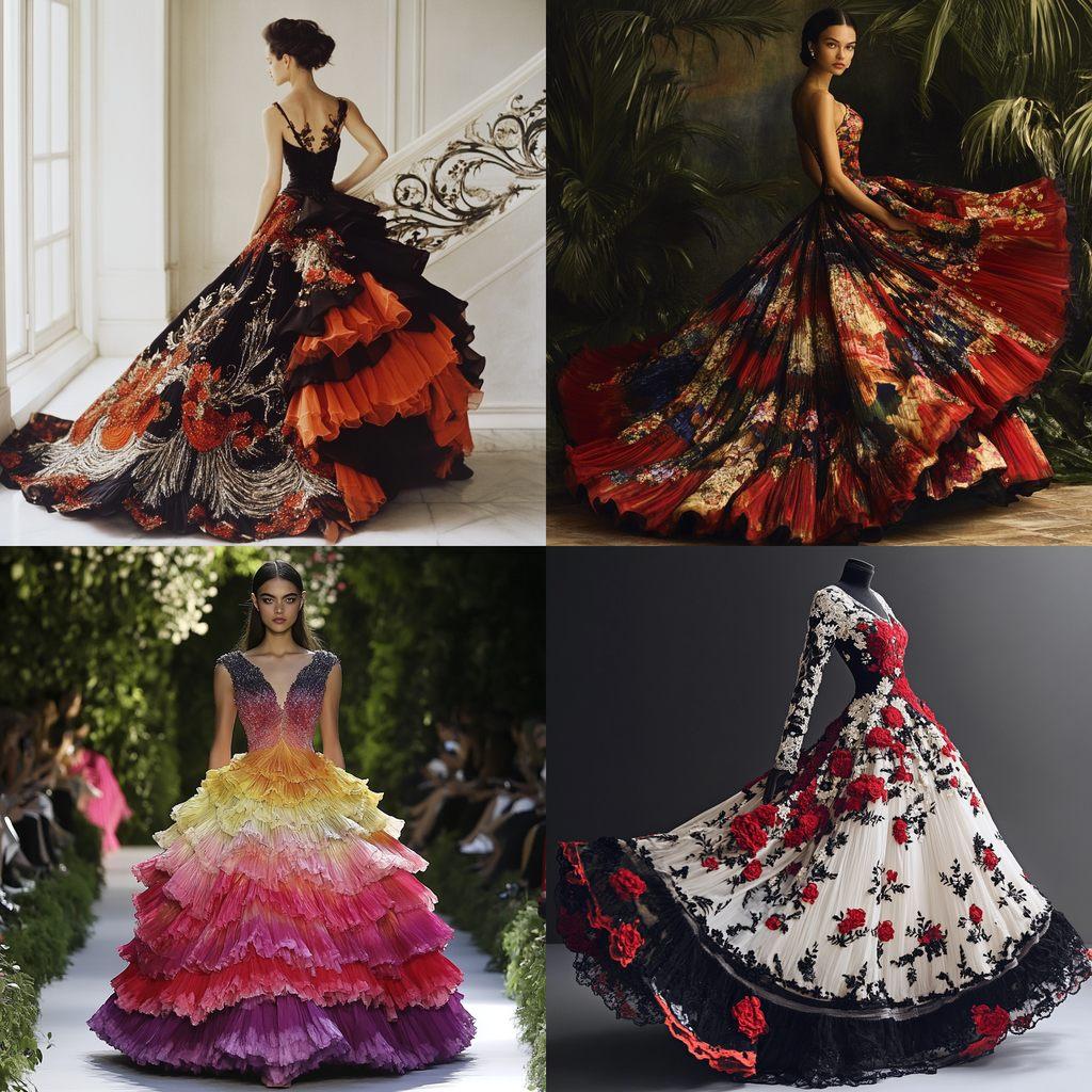 Oscar de la Renta style, Midjourney V6.1, render 1 of 4