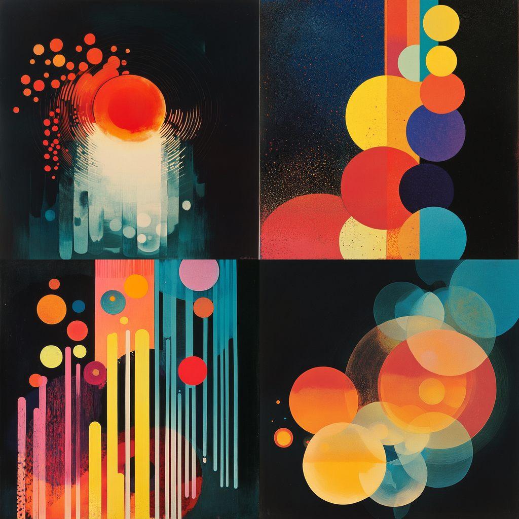 Oskar Fischinger style, Midjourney V6.1, render 1 of 4
