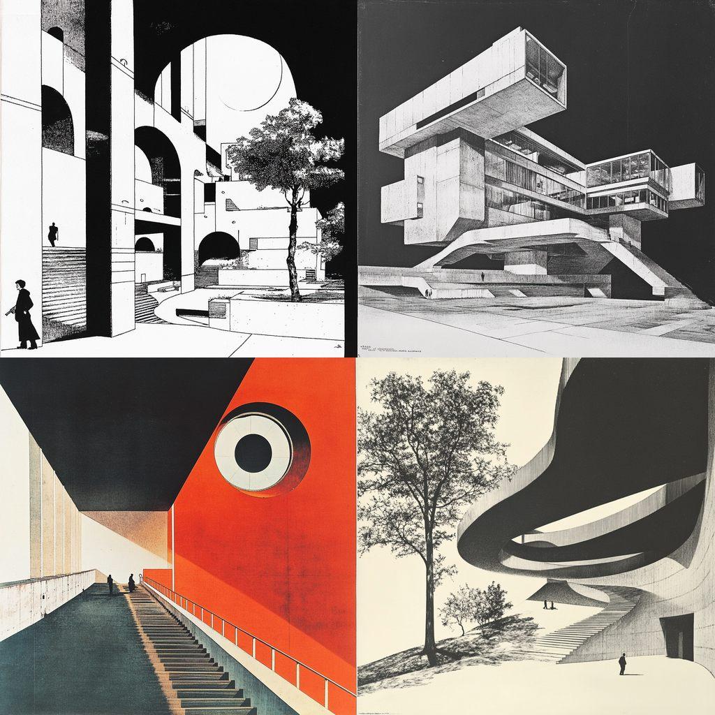Otl Aicher style, Midjourney V6.1, render 1 of 4