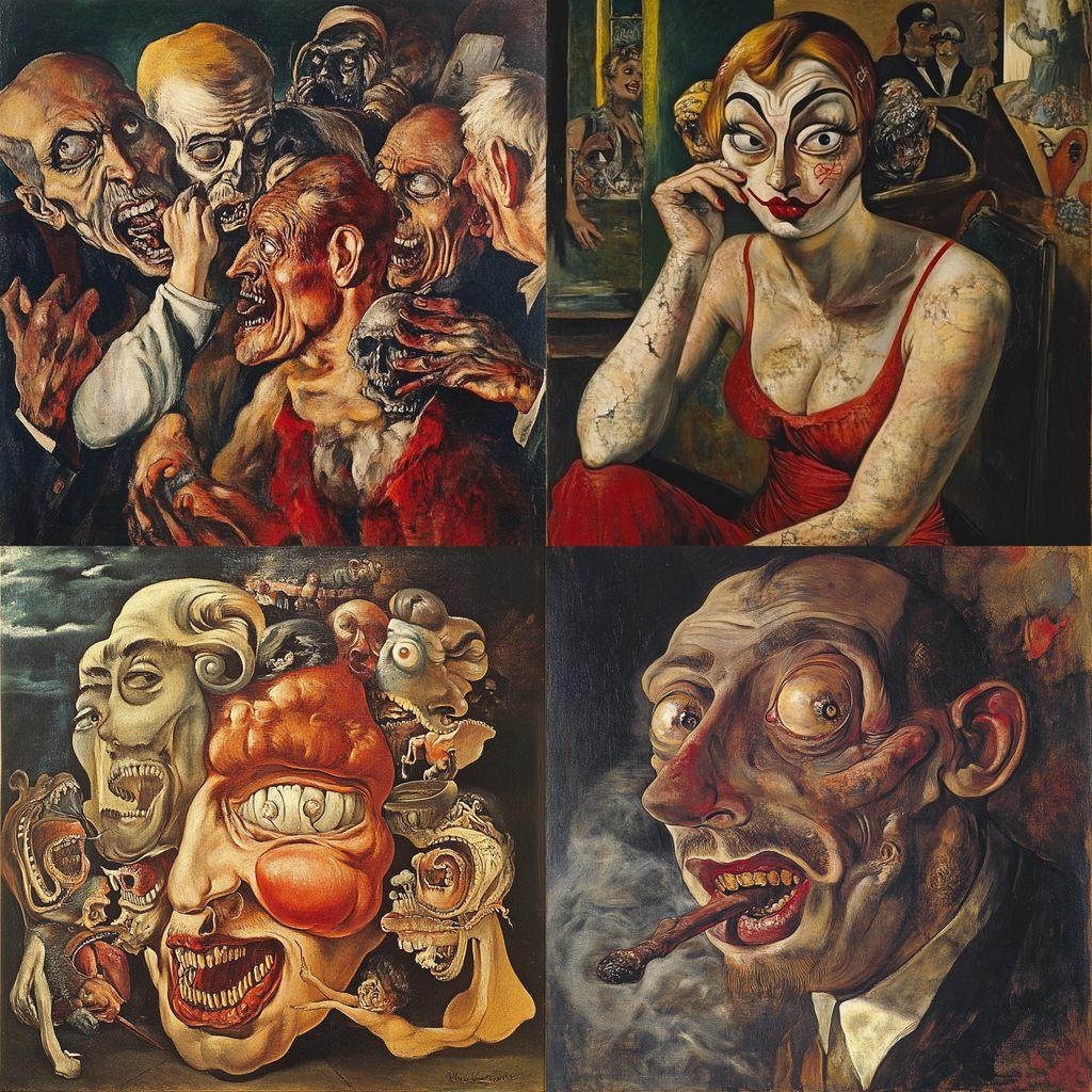 Otto Dix style, Midjourney V6.1, render 1 of 4