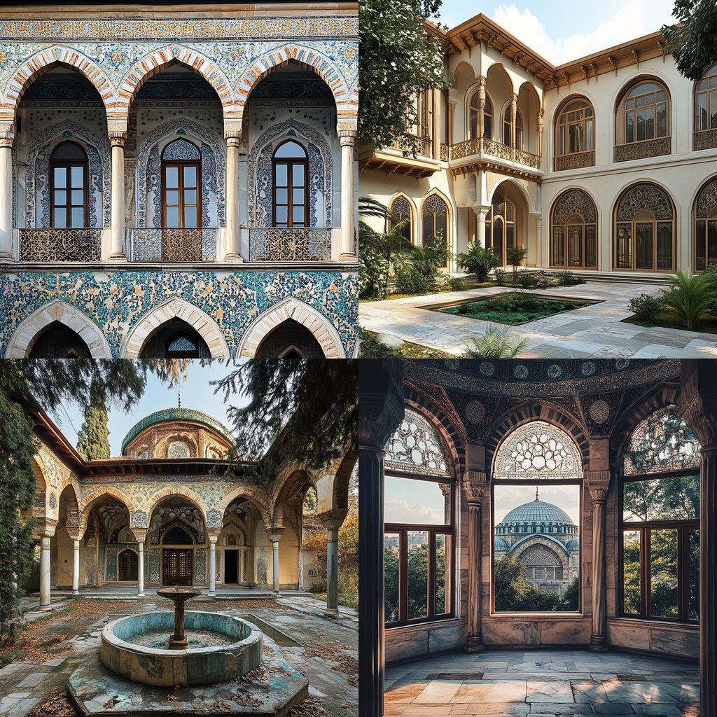 Ottoman architecture style, Midjourney V6.1, render 1 of 4