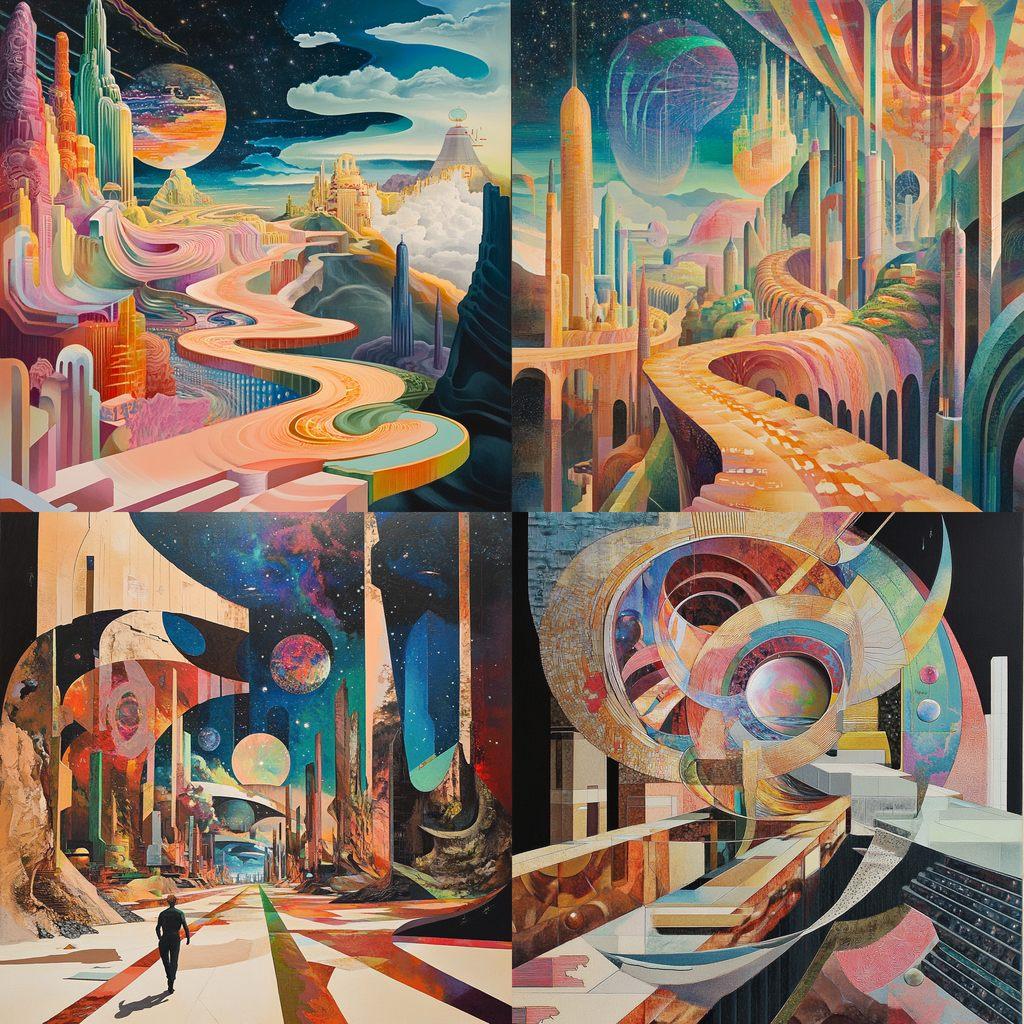 Panfuturism style, Midjourney V6.1, render 1 of 4