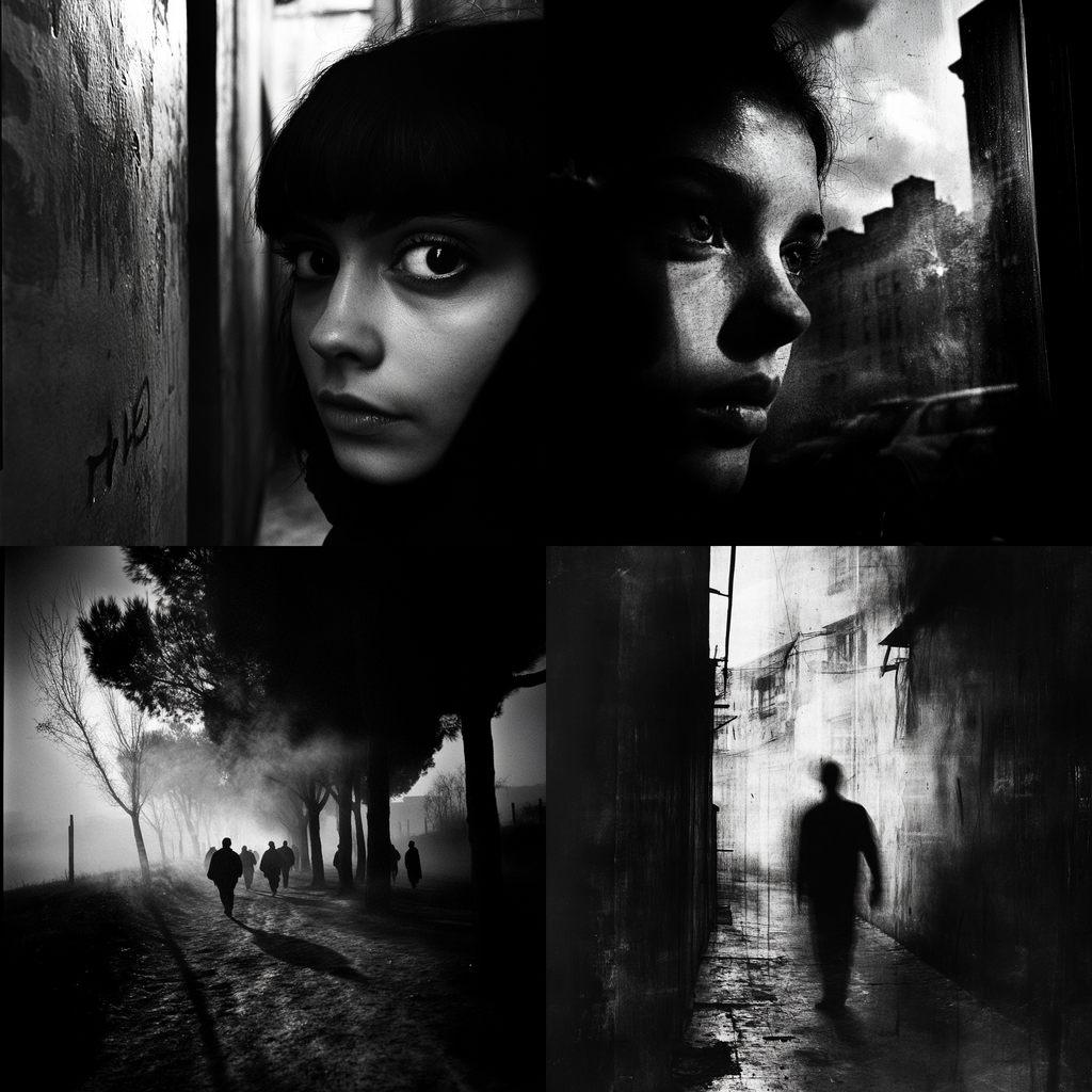 Paolo Pellegrin style, Midjourney V6.1, render 1 of 4