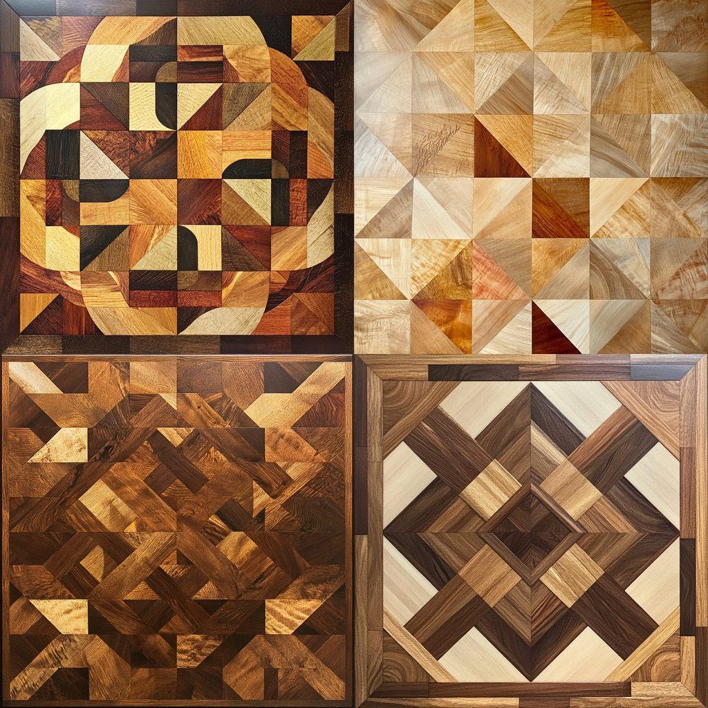 Parquetry style, Midjourney V6.1, render 1 of 4
