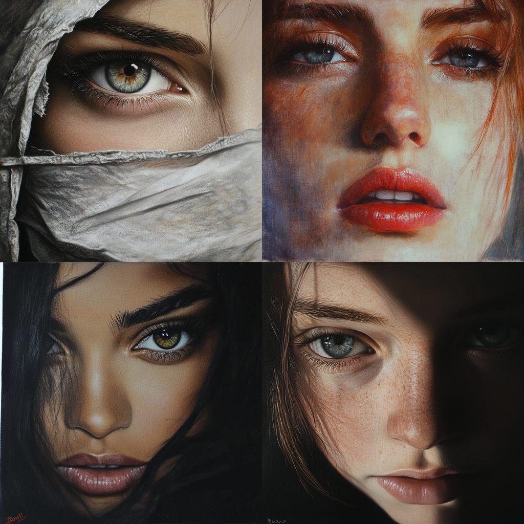 Pastel drawing style, Midjourney V6.1, render 1 of 4