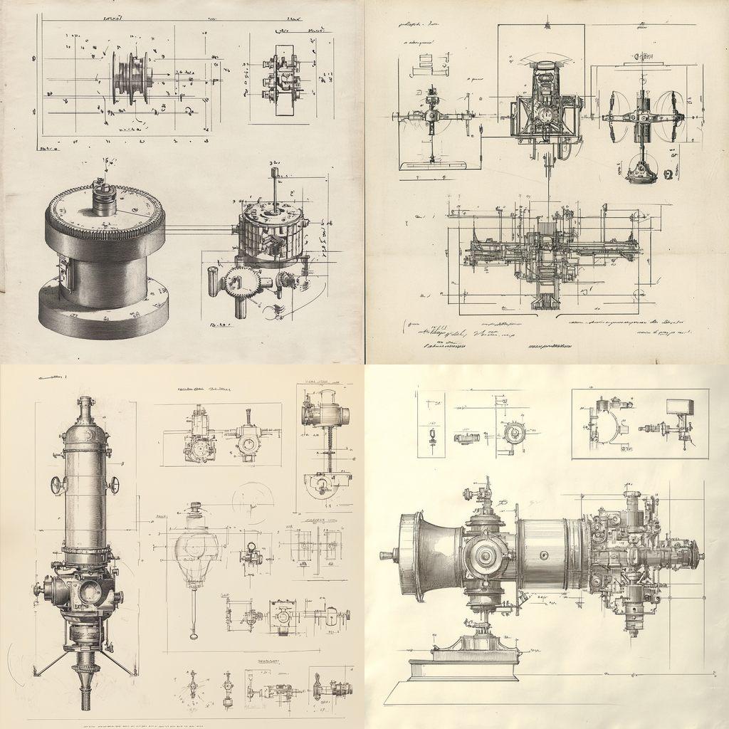 Patent drawing style, Midjourney V6.1, render 1 of 4