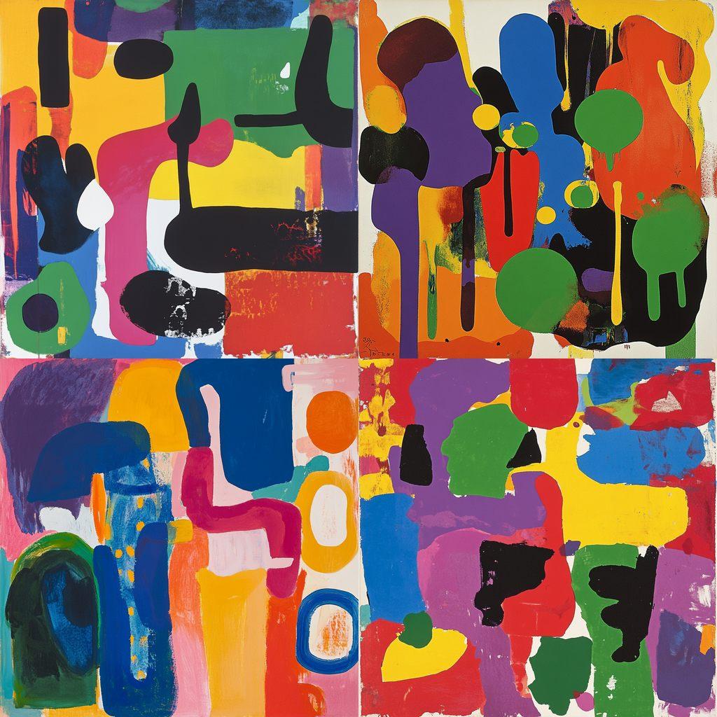 Patrick Heron style, Midjourney V6.1, render 1 of 4