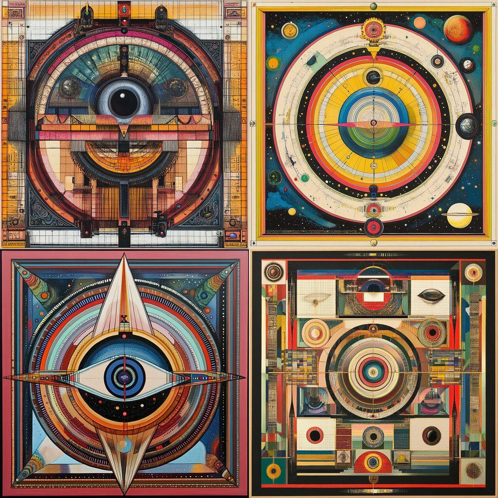 Paul Laffoley style, Midjourney V6.1, render 1 of 4
