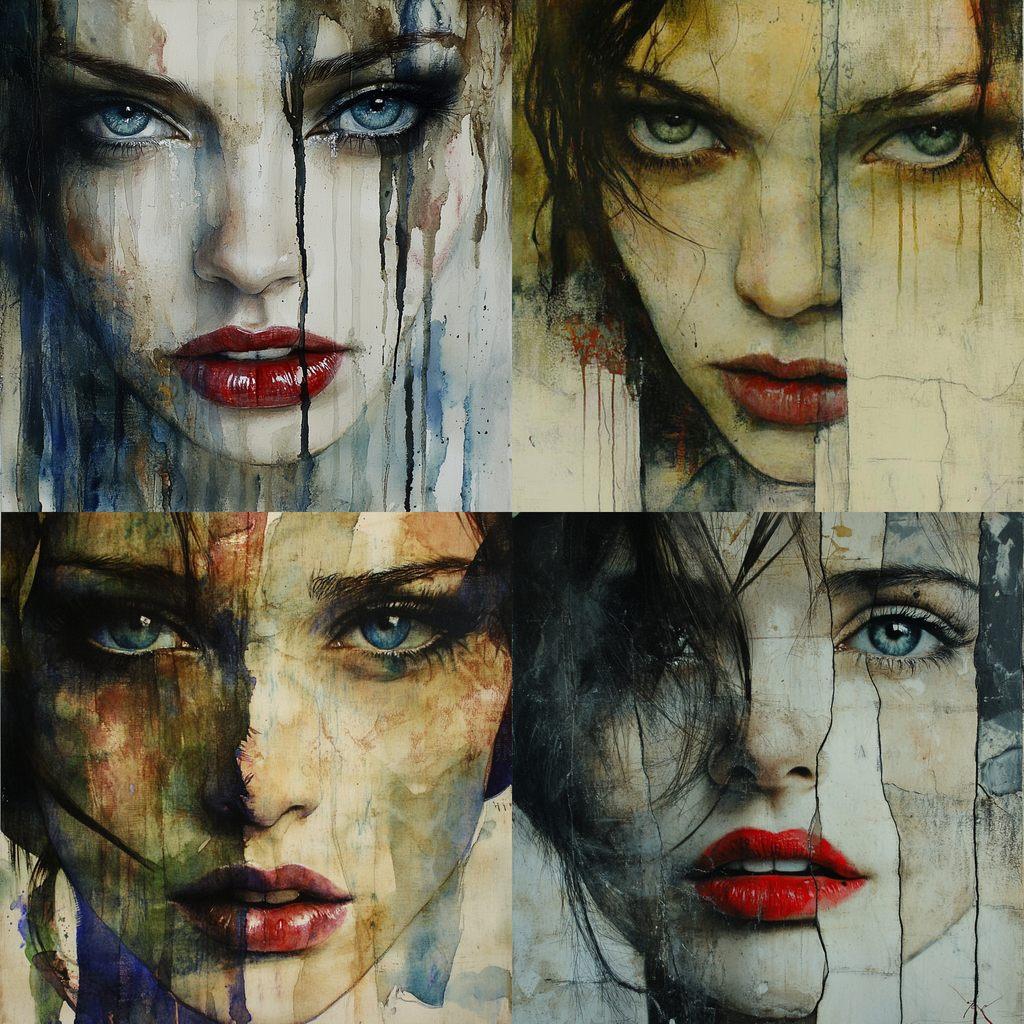 Paul Lovering style, Midjourney V6.1, render 1 of 4