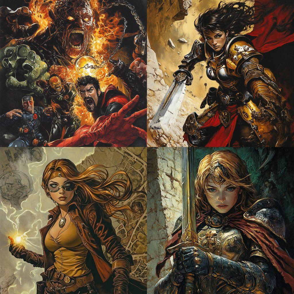 Paul Pelletier style, Midjourney V6.1, render 1 of 4