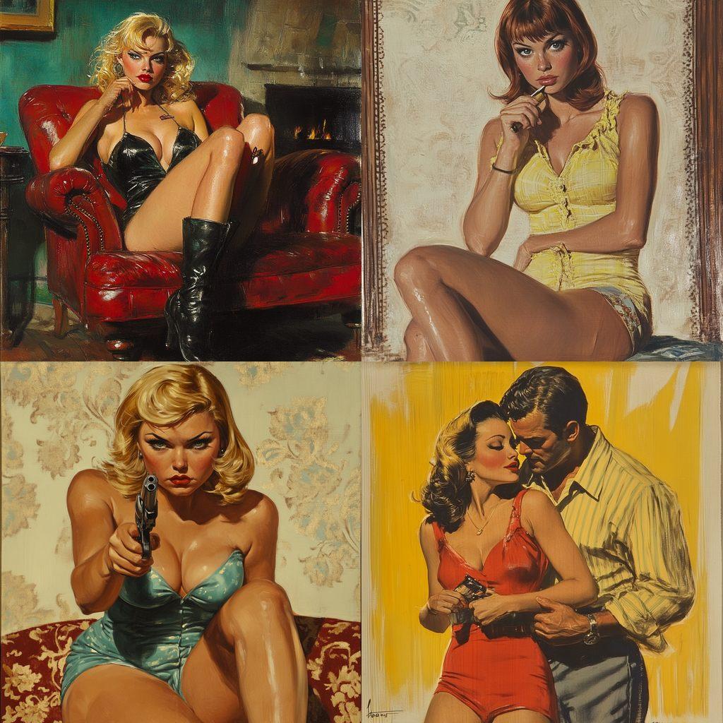 Paul Rader style, Midjourney V6.1, render 1 of 4