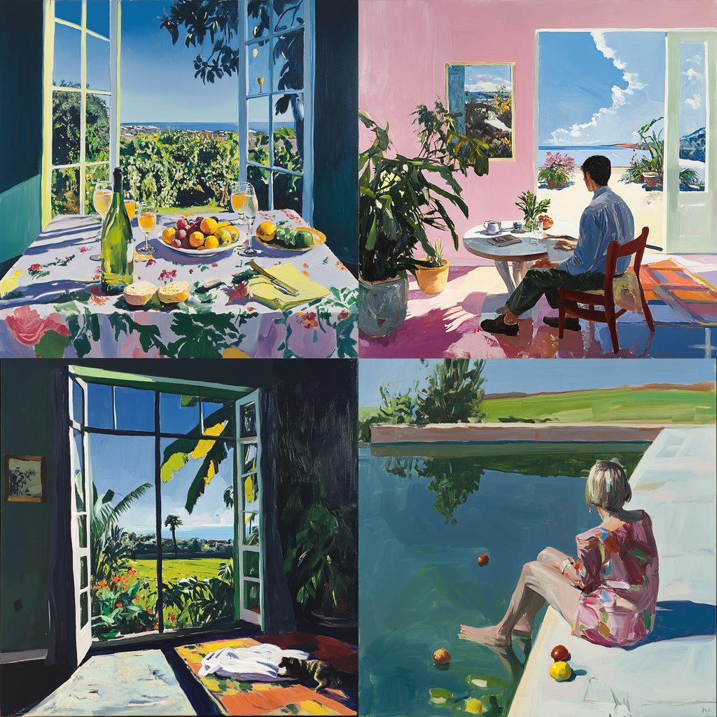 Paul Wonner style, Midjourney V6.1, render 1 of 4