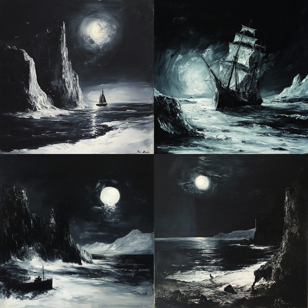 Peder Balke style, Midjourney V6.1, render 1 of 4