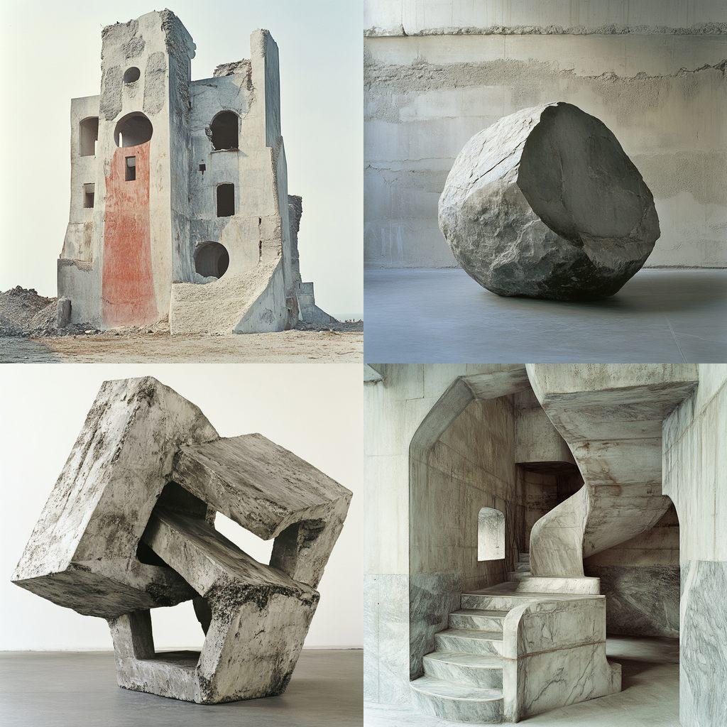 Peter Fischli style, Midjourney V6.1, render 1 of 4