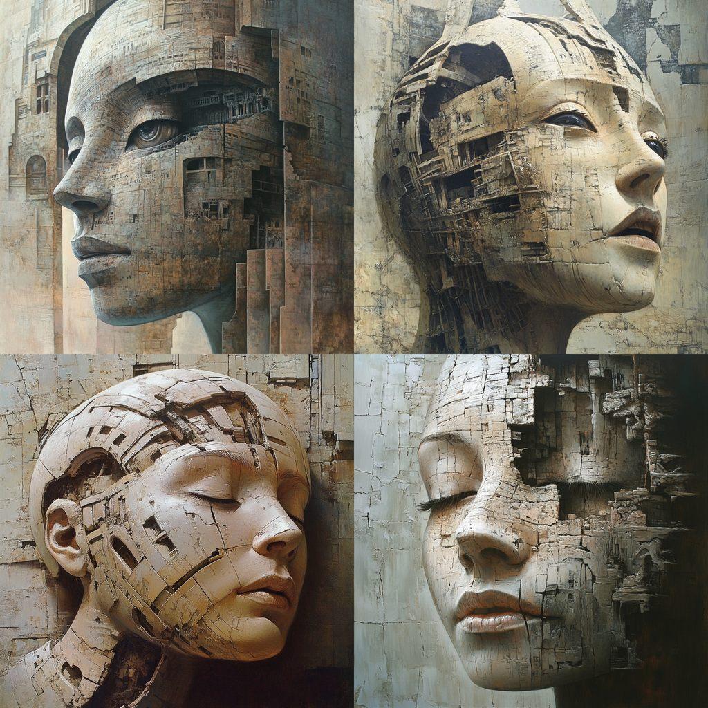 Peter Gric style, Midjourney V6.1, render 1 of 4