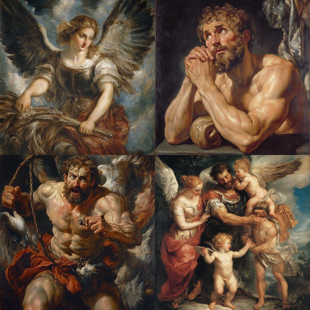 Peter Paul Rubens style, Midjourney V6.1, render 1 of 4