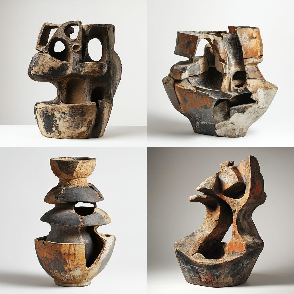 Peter Voulkos style, Midjourney V6.1, render 1 of 4