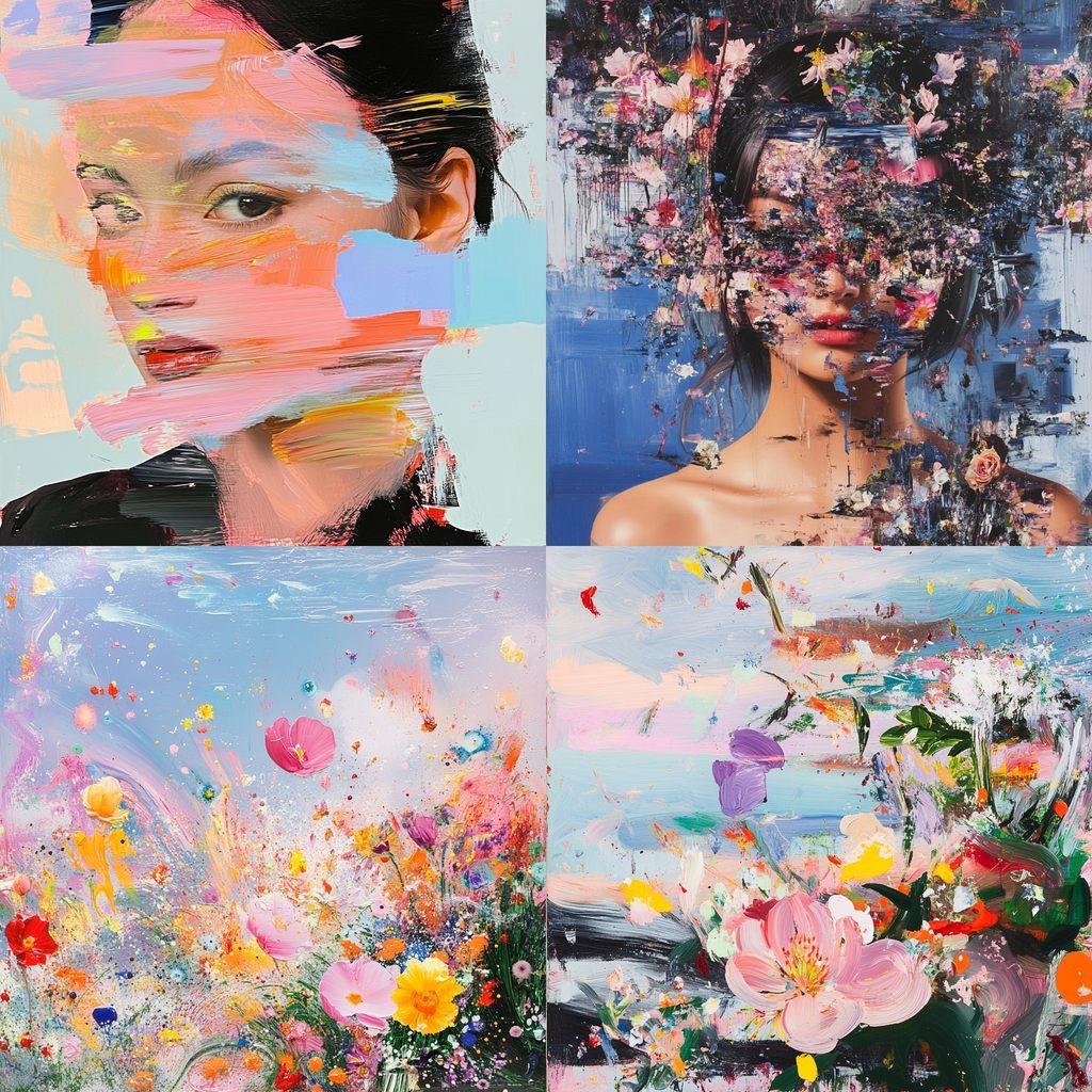 Petra Cortright style, Midjourney V6.1, render 1 of 4