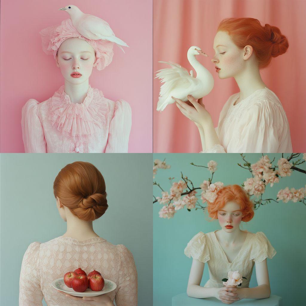 Petrina Hicks style, Midjourney V6.1, render 1 of 4