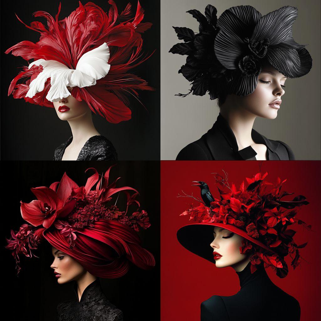 Philip Treacy style, Midjourney V6.1, render 1 of 4