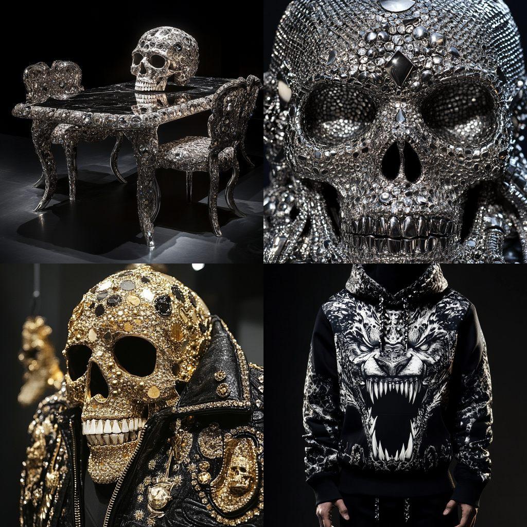 Philipp Plein style, Midjourney V6.1, render 1 of 4
