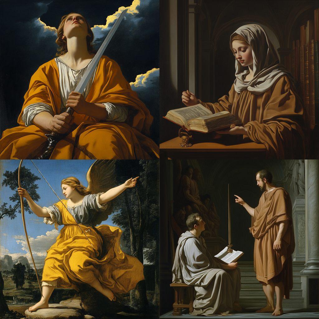 Philippe de Champaigne style, Midjourney V6.1, render 1 of 4