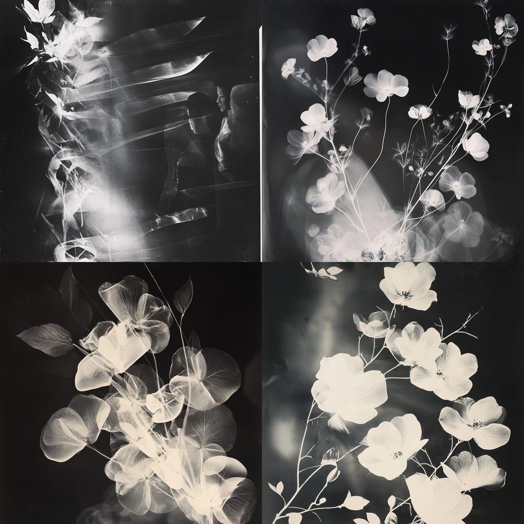 Photogram style, Midjourney V6.1, render 1 of 4