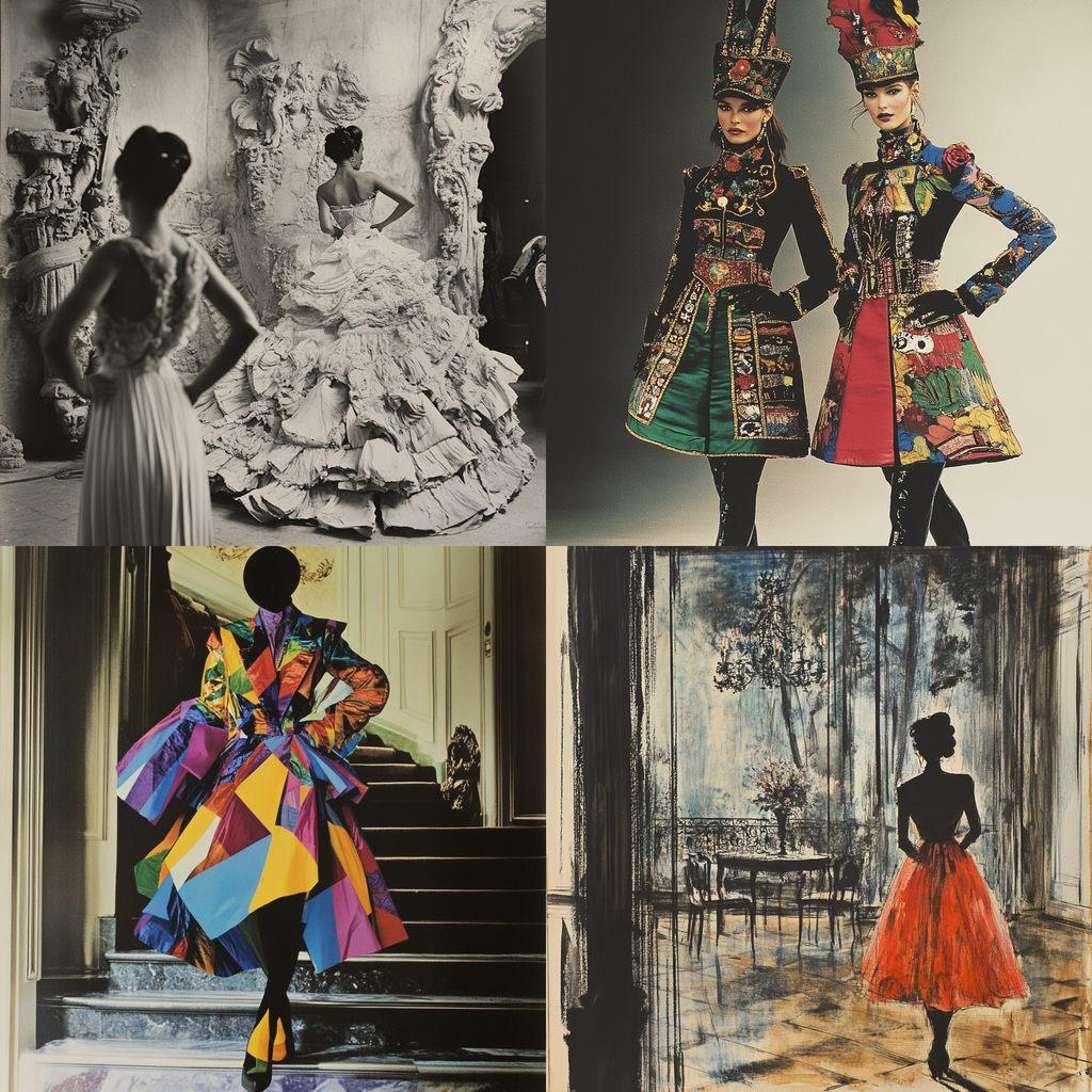 Pierre Balmain style, Midjourney V6.1, render 1 of 4