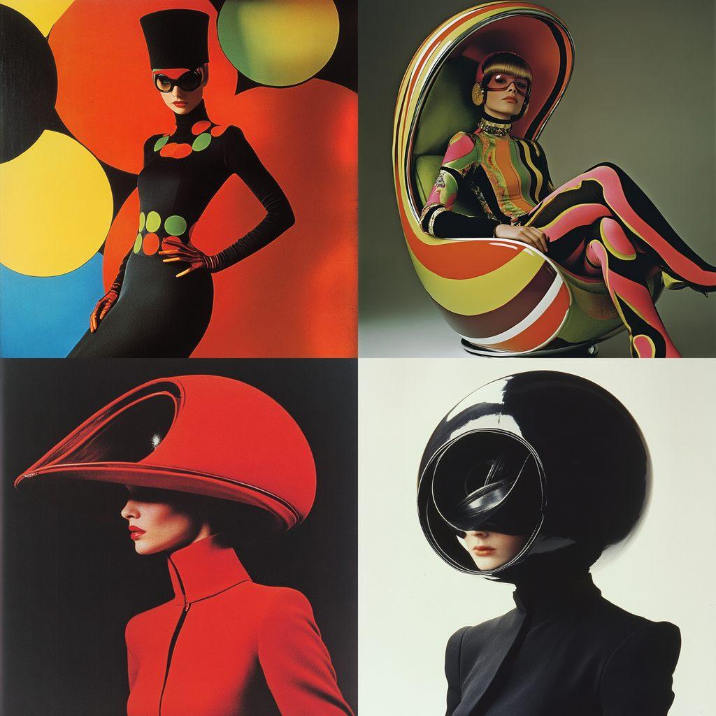 Pierre Cardin style, Midjourney V6.1, render 1 of 4