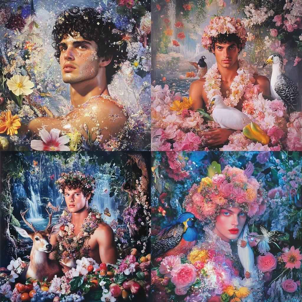 Pierre et Gilles style, Midjourney V6.1, render 1 of 4