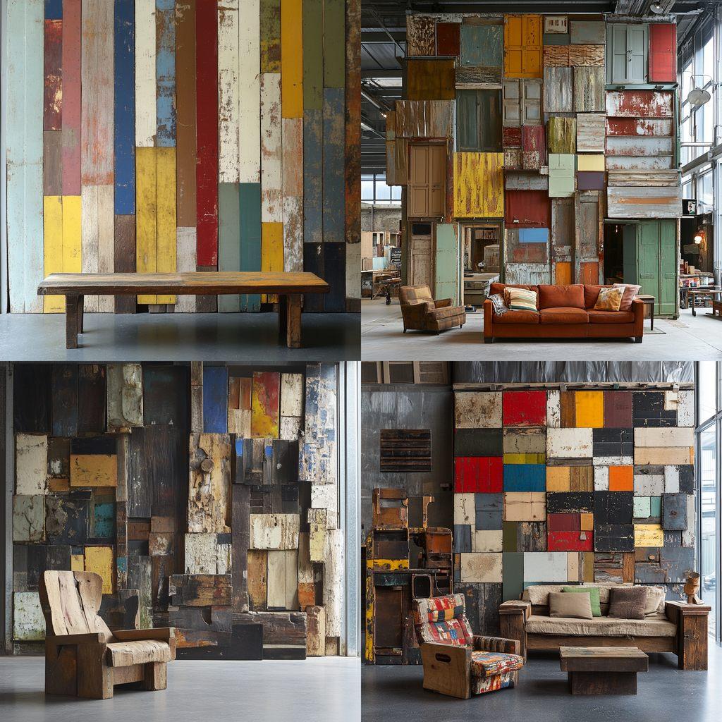 Piet Hein Eek style, Midjourney V6.1, render 1 of 4