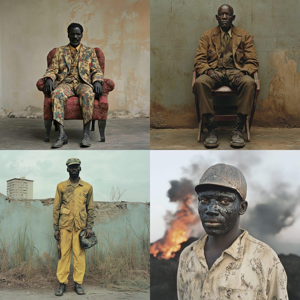 Pieter Hugo style, Midjourney V6.1, render 1 of 4