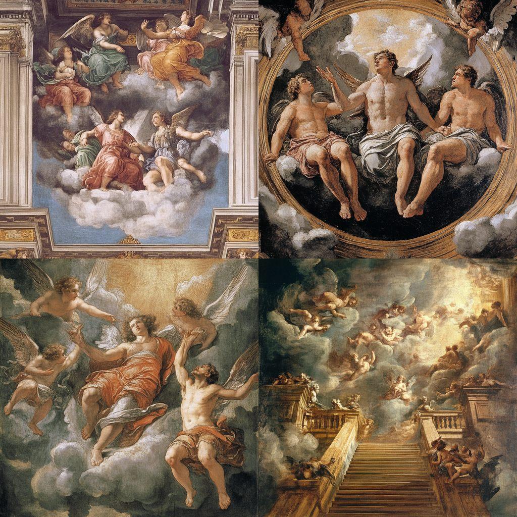 Pietro da Cortona style, Midjourney V6.1, render 1 of 4