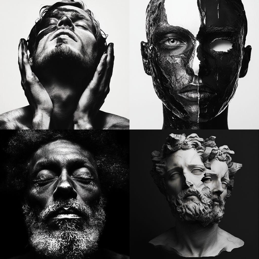 Platon style, Midjourney V6.1, render 1 of 4