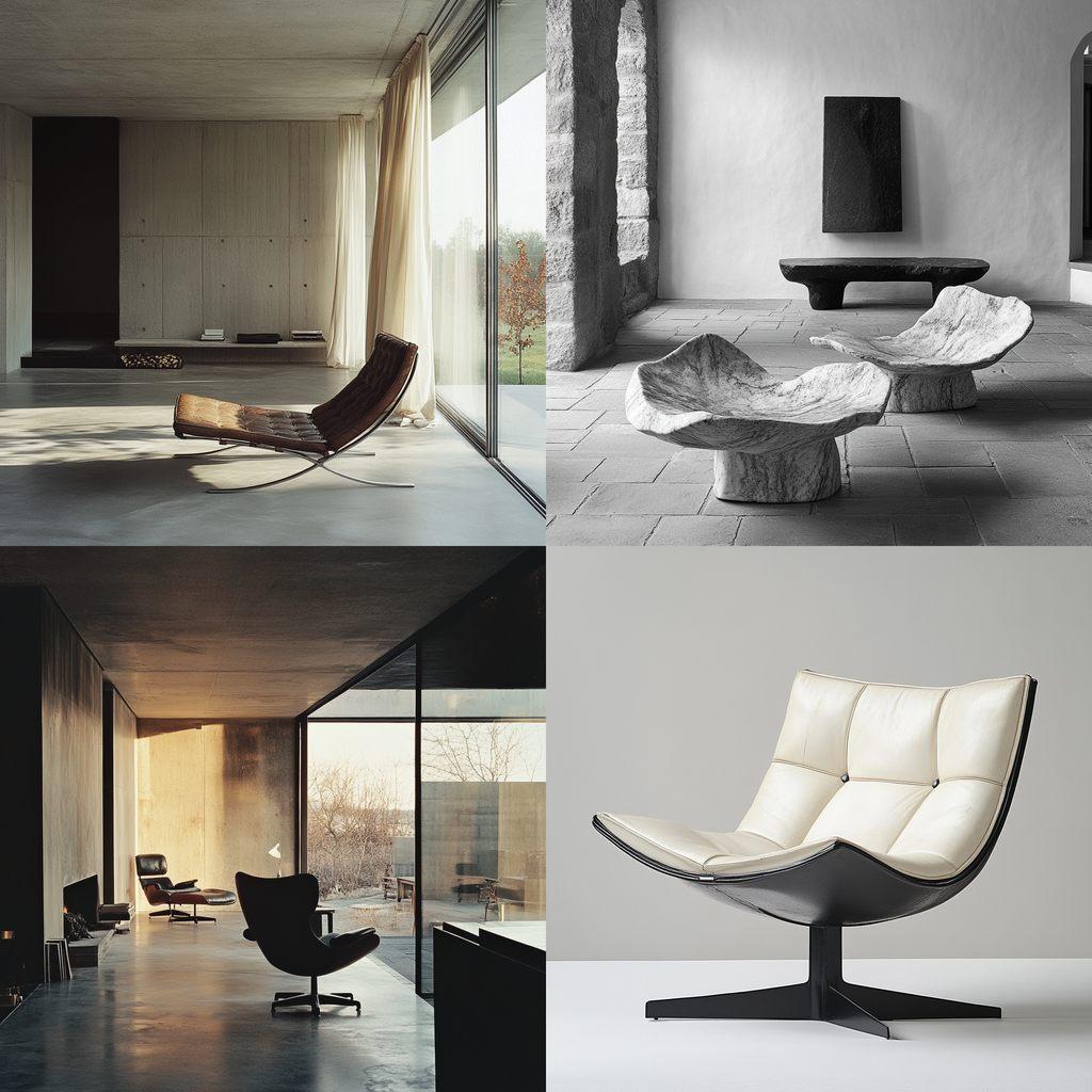 Poul Kjaerholm style, Midjourney V6.1, render 1 of 4
