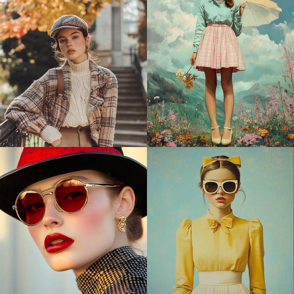 Preppy fashion style, Midjourney V6.1, render 1 of 4