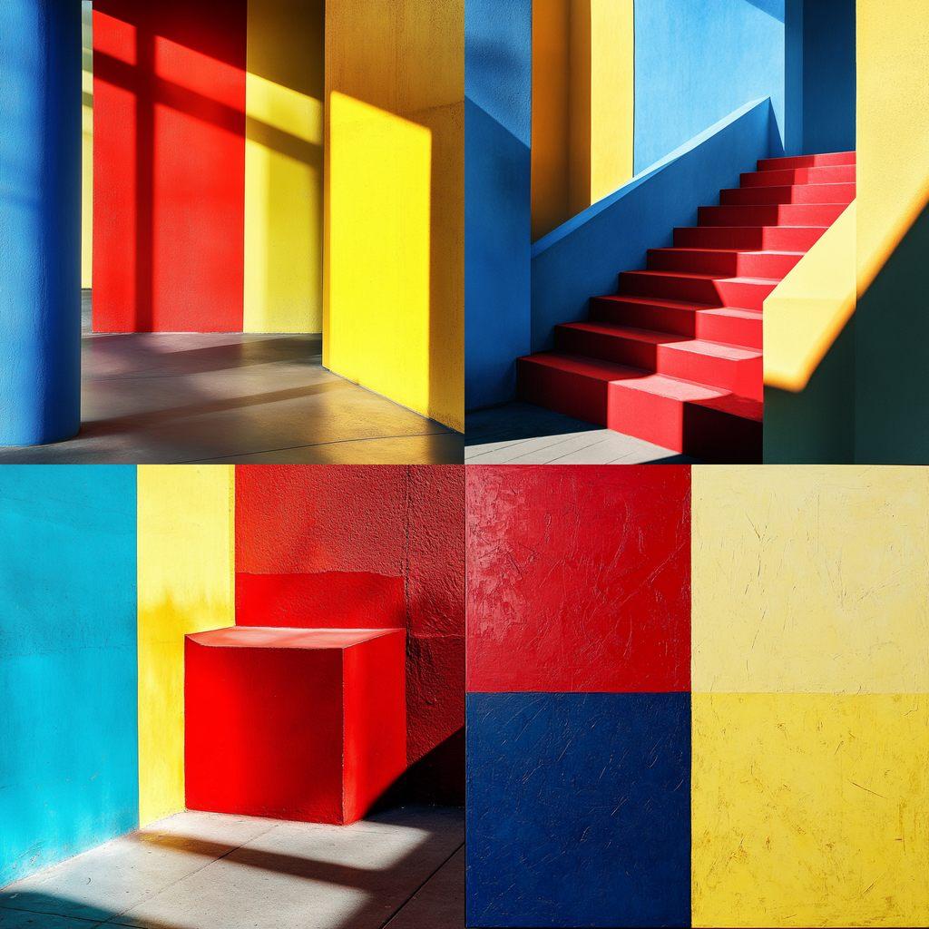 Primary colors style, Midjourney V6.1, render 1 of 4