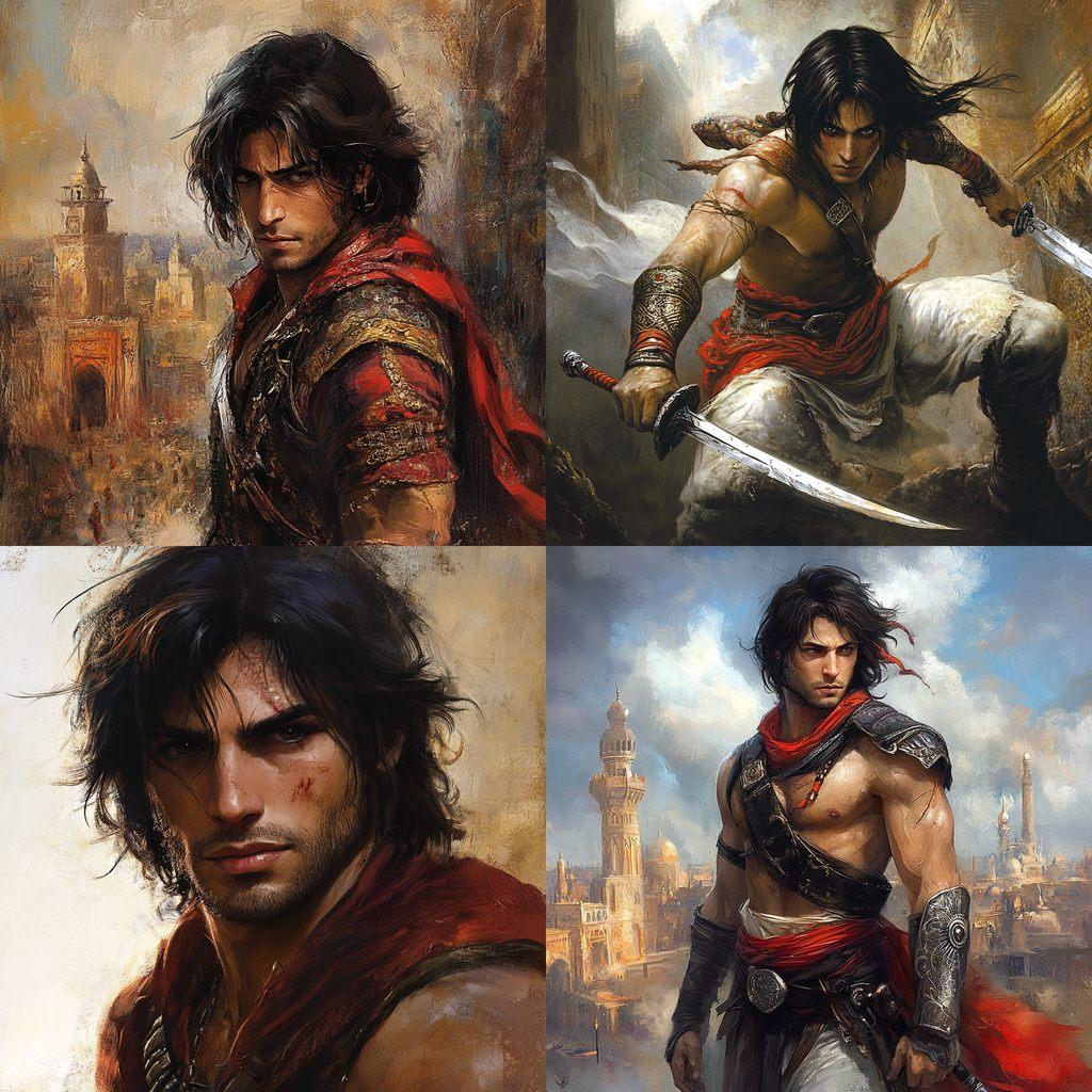 Prince of Persia style, Midjourney V6.1, render 1 of 4